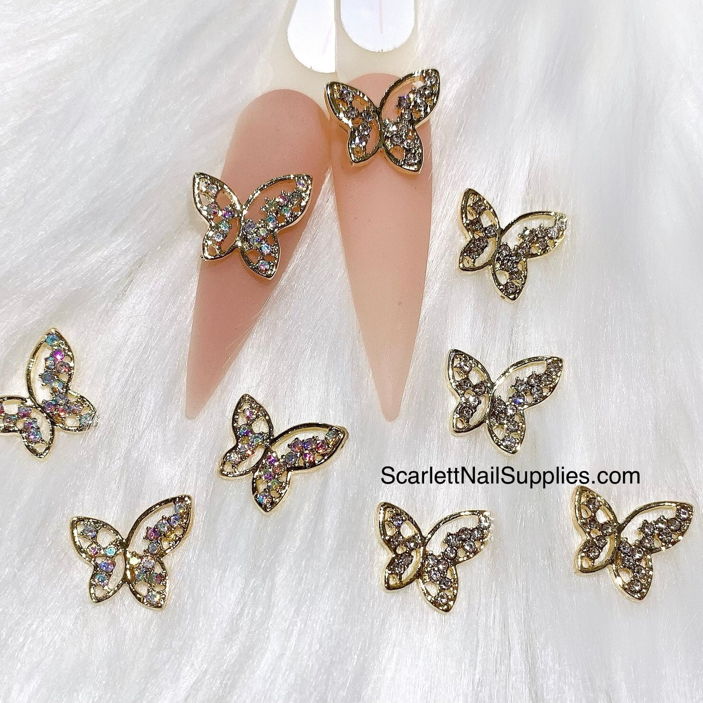 1 piece Butterfly Nail Charm - Metal Charm Nail Decorations