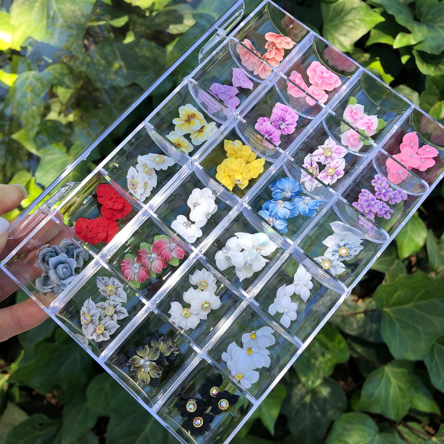 Set 100pcs 3D Nail Flowers