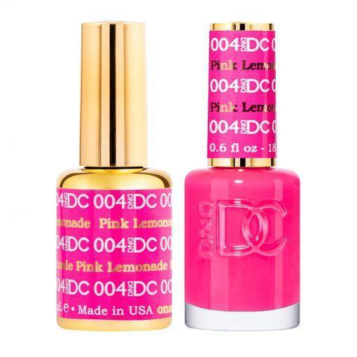 DND DC 004 Pink Lemonade - DND DC Gel Polish & Matching Nail Lacquer Duo Set