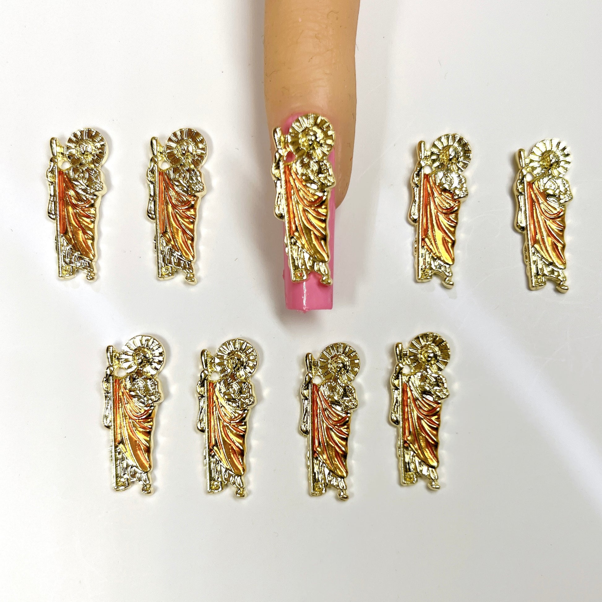 San Judas Charm for Nails - Copper Color