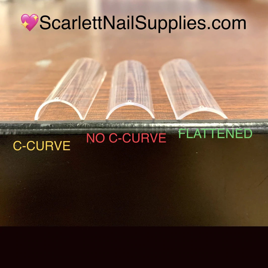 Refill Tips Non C-curve XXL Flattened Square Nail Tips