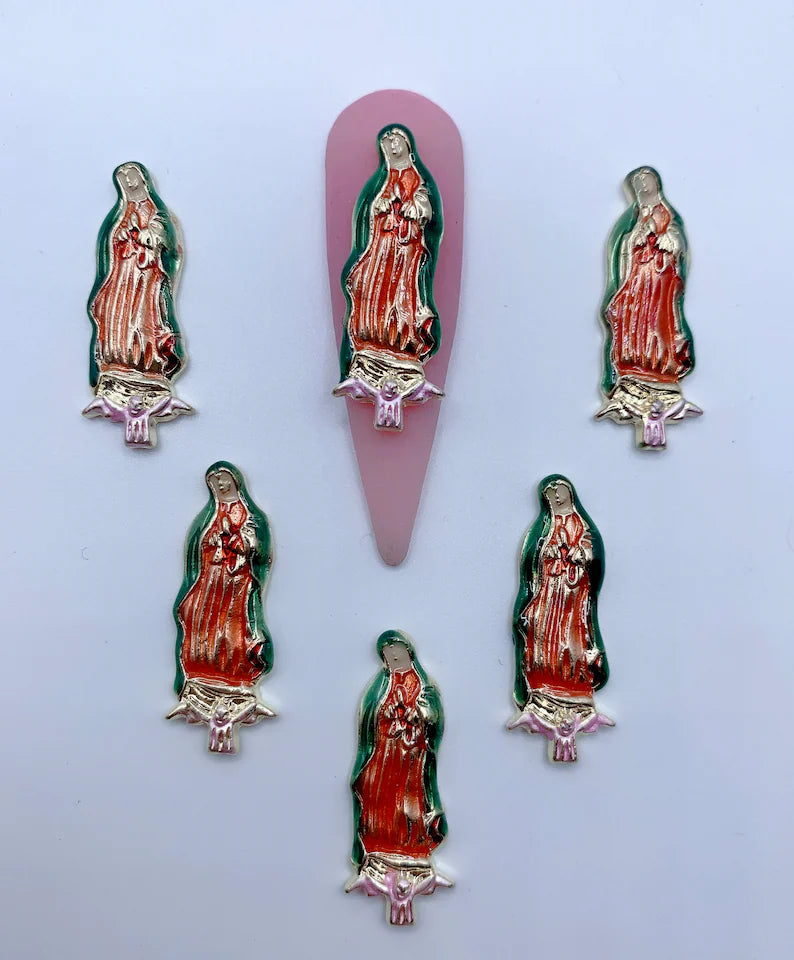 Virgin Mary 3D Nail Charm