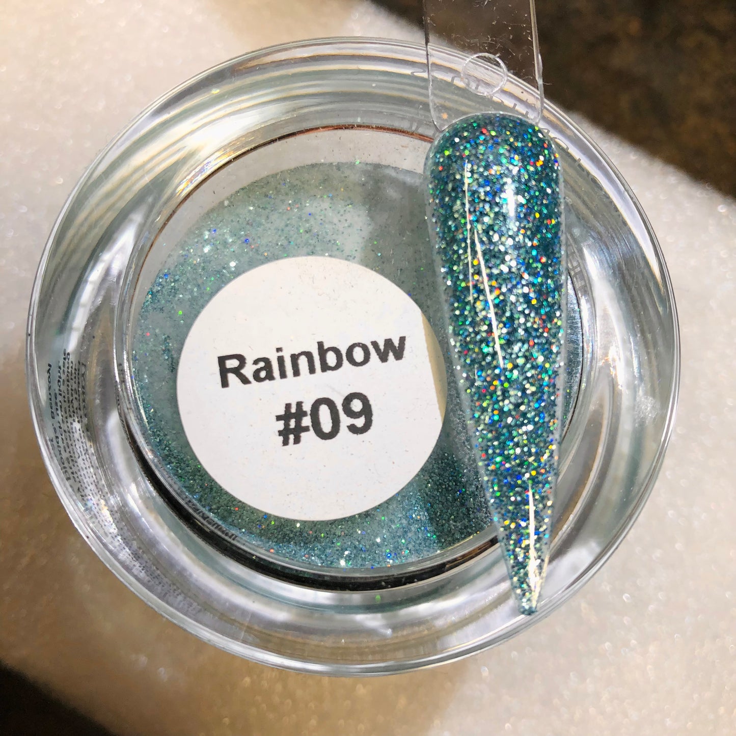 Rainbow Fine Glitter Acrylic Powder and Dipping powder