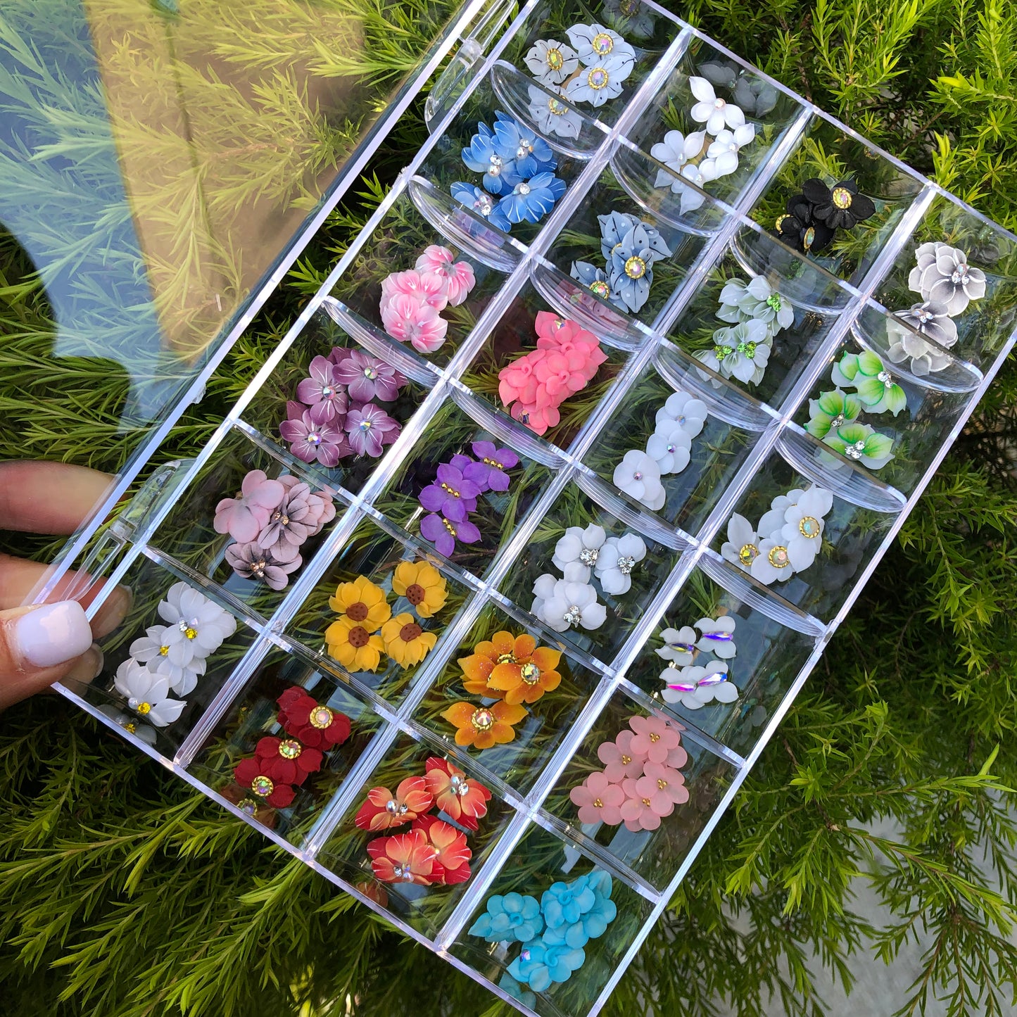 100pcs 3D Nail Flowers - Acrylic Nail Flowers