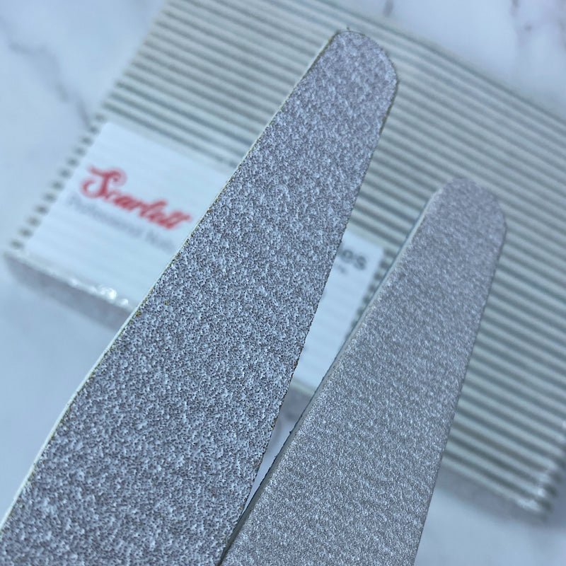 Double Sided 100 180 Emery Boards Premium Zebra Nail File with diamond shape is suitable for both nail salon and professional nail technicians.